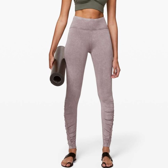 lululemon athletica Pants - NWOT Lululemon taupe inner glow ruched ankle leggings